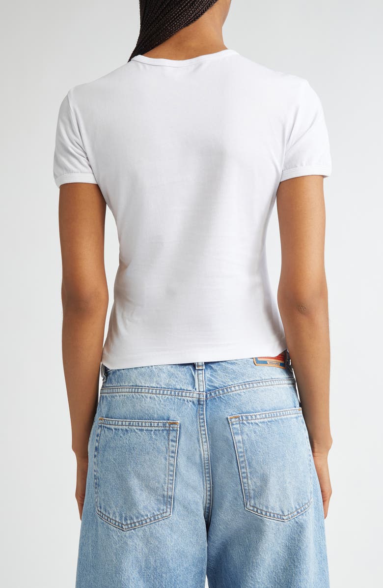 DIESEL<sup>®</sup> T-Uncutie-Long-D Slim Fit T-Shirt, Alternate, color, White