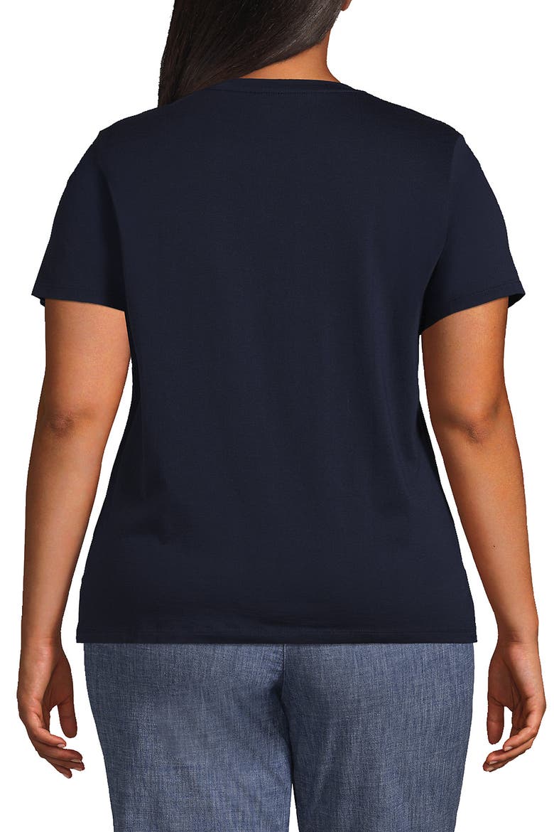 Supima Cotton Crew Neck T-Shirt, Alternate, color, Radiant Navy