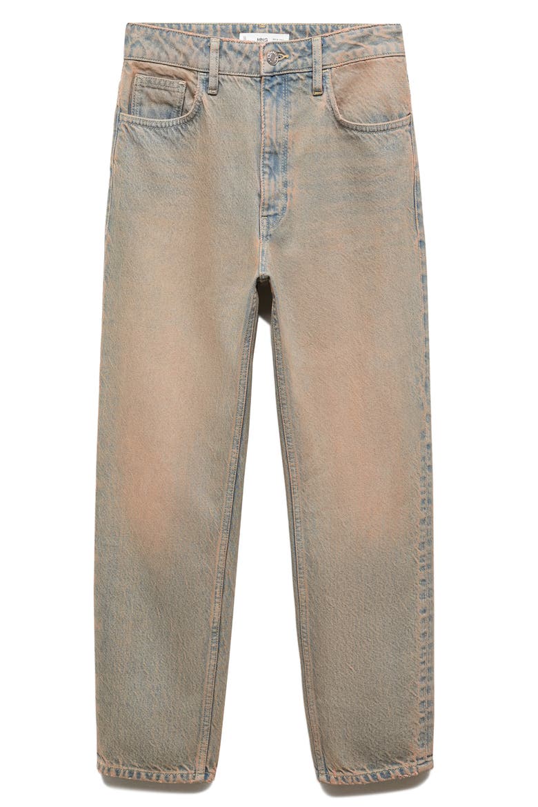 Tinted High Waist Ankle Tapered Mom Jeans, Alternate, color, MEDIUM VINTAGE BLUE