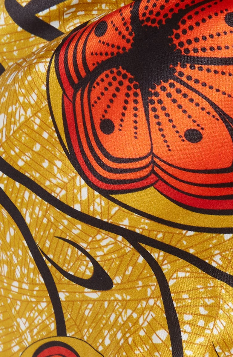 Grace Eleyae Floral Silk Head Wrap, Alternate, color, 