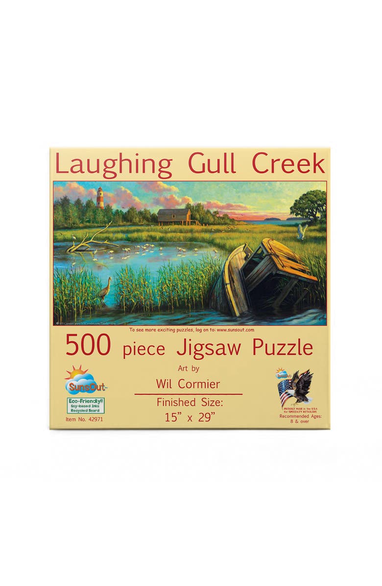 Sunsout Laughing Gull Creek 500 piece Jigsaw Puzzle for Adults, Alternate, color, Multicolor