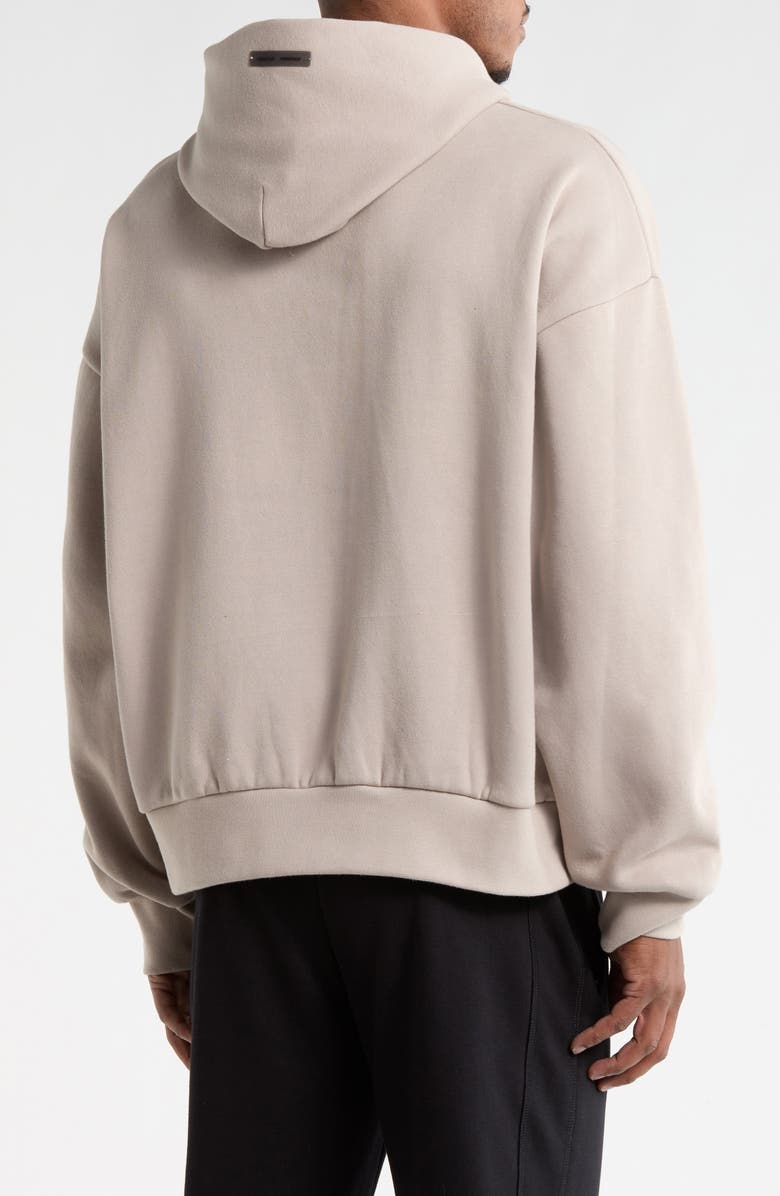 Fear of God Essentials Classic Graphic Hoodie, Alternate, color, Smoke Grey