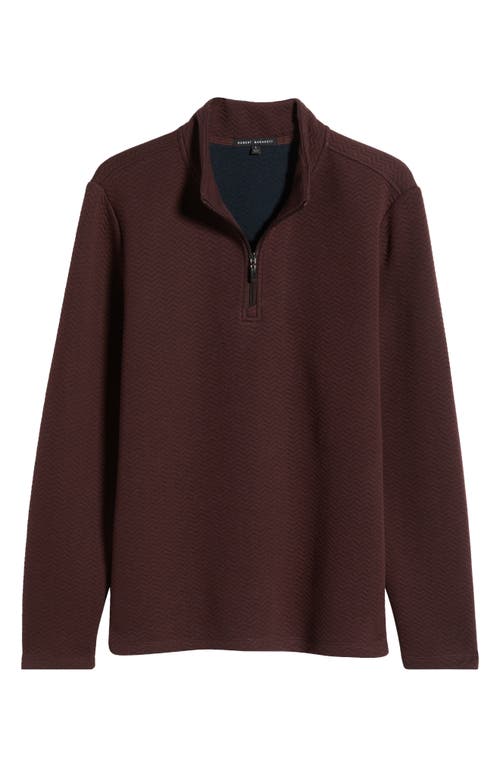 Robert Barakett Inman Half Zip Pullover Sweatshirt In Red