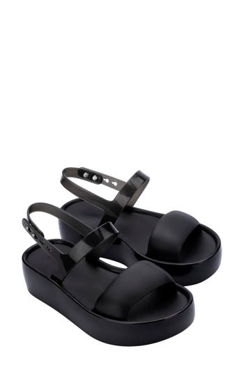 Melissa Float Slingback Platform Sandal In Black