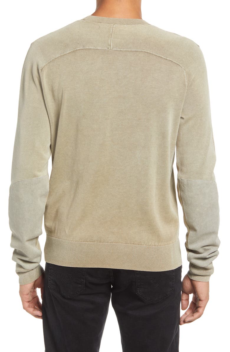 rag & bone Caleb Crewneck Sweater, Alternate, color, Sage