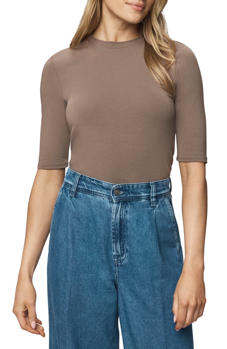 Splendid Fitted T-Shirt, Main, color, Cedar Brown