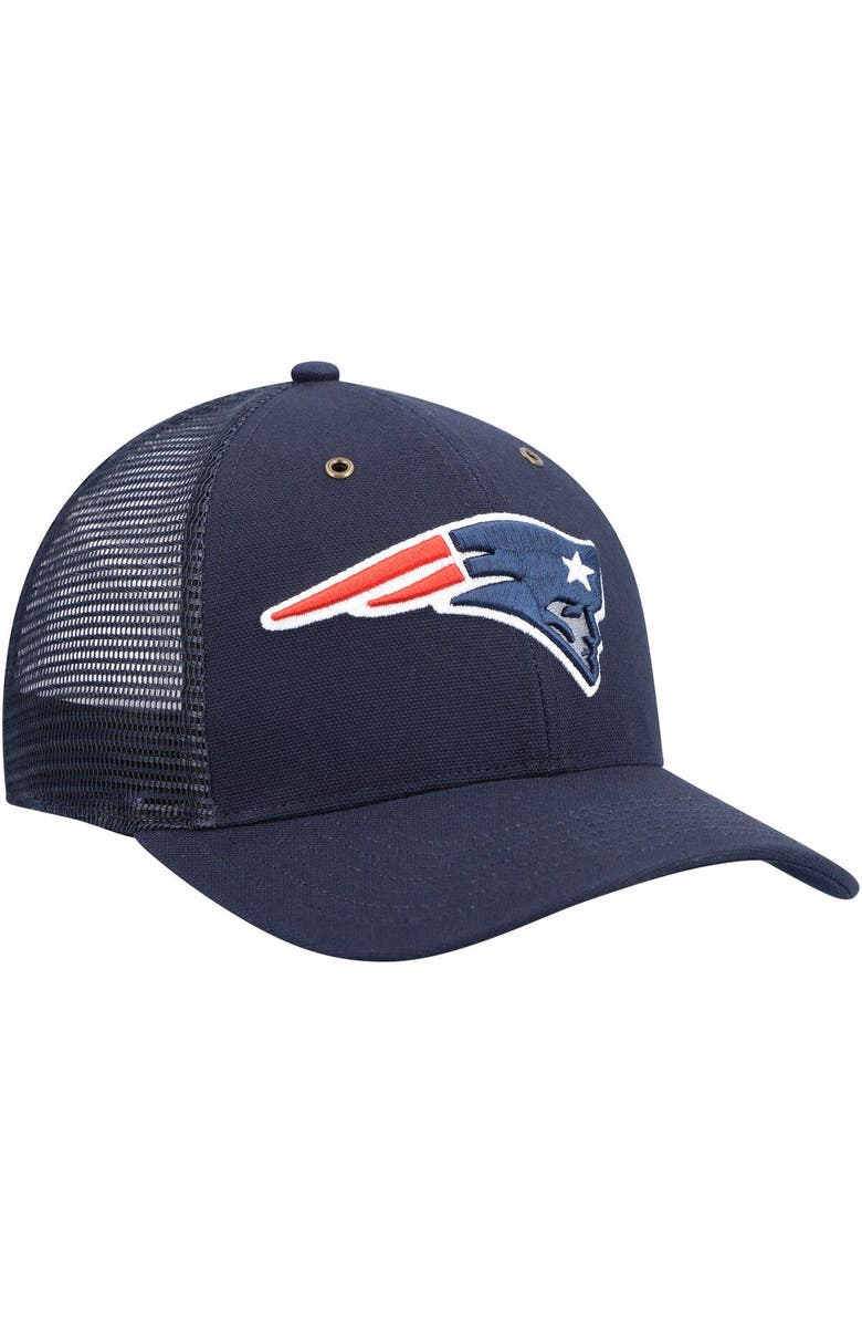 CARHARTT X 47 Men's Carhartt x '47 Navy New England Patriots MVP Trucker Snapback Hat, Alternate, color, 