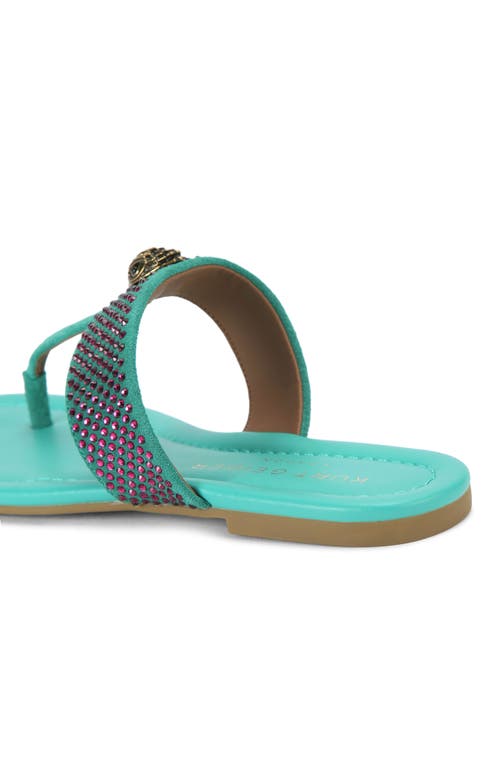 Kurt Geiger London Kensington Crystal T-strap Sandal In Multi