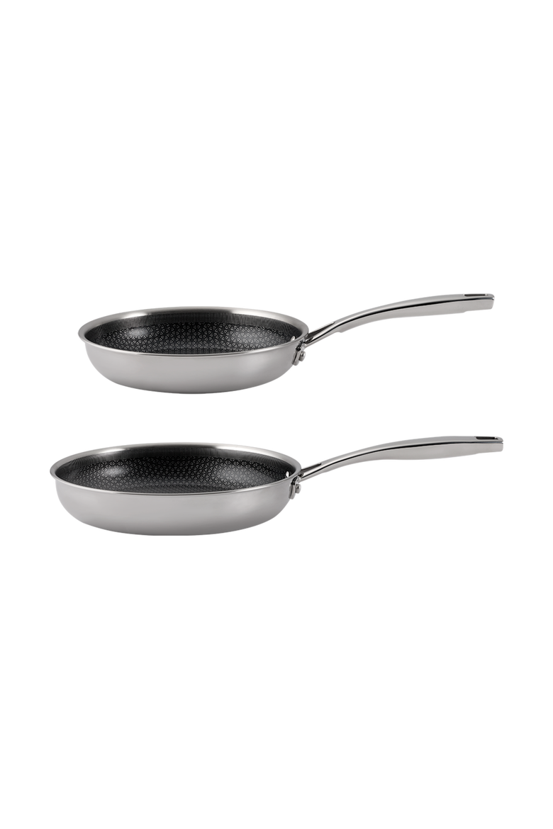 Triton Twin Frypan 8" & 10", Main, color, Silver, Black