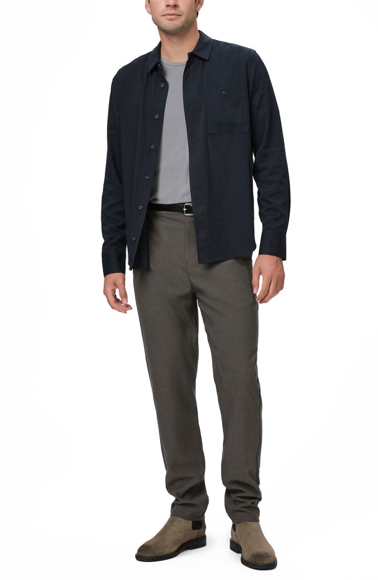 PAIGE Wardin Solid Button-Up Shirt, Alternate, color,