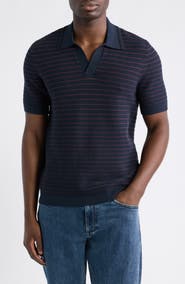 rag & bone Aaron Stripe Johnny Collar Polo