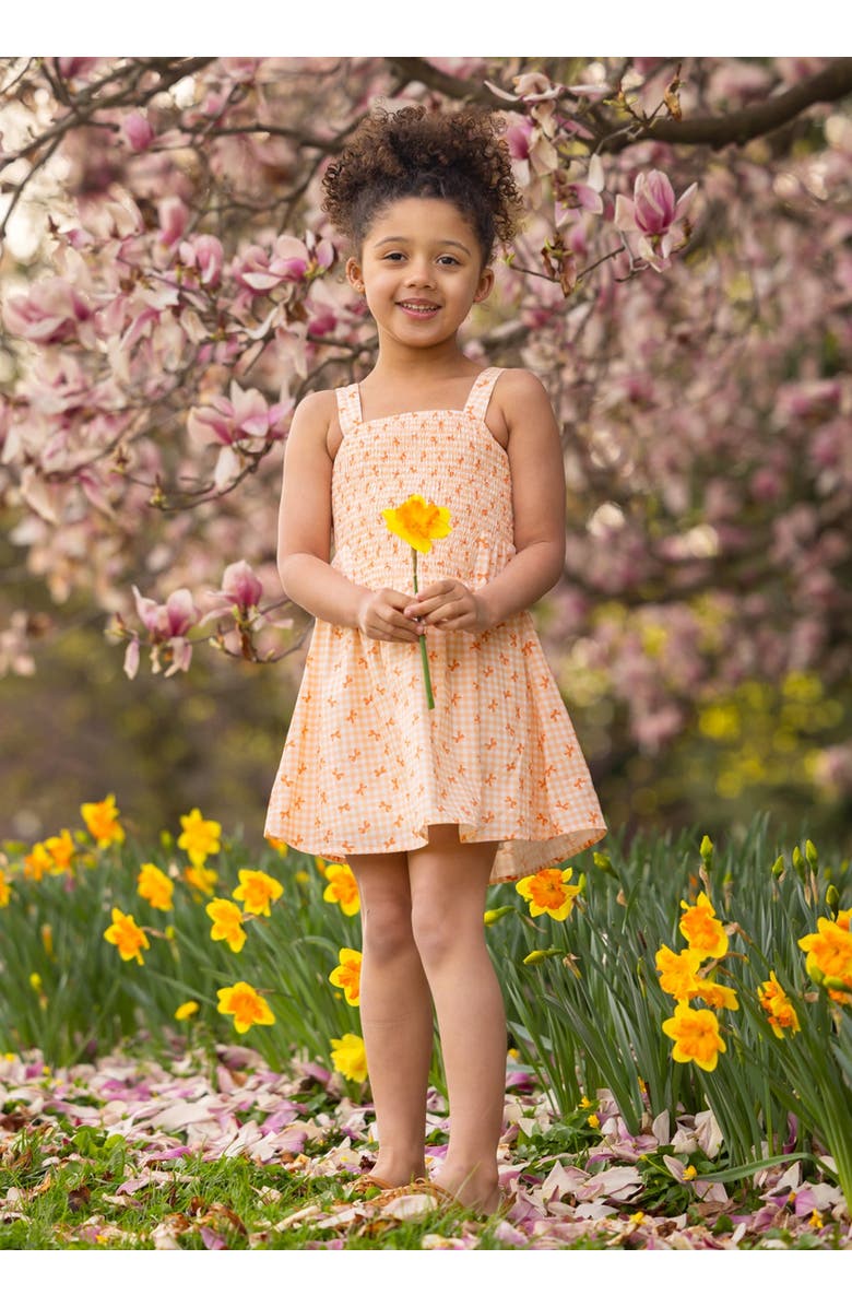 Mabel + Honey Tangerine Twirl Sleeveless Dress, Alternate, color, Orange