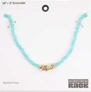 NORDSTROM RACK Beaded Rondelle Necklace