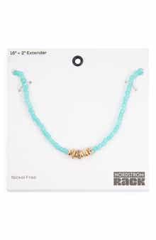 NORDSTROM RACK Beaded Rondelle Necklace