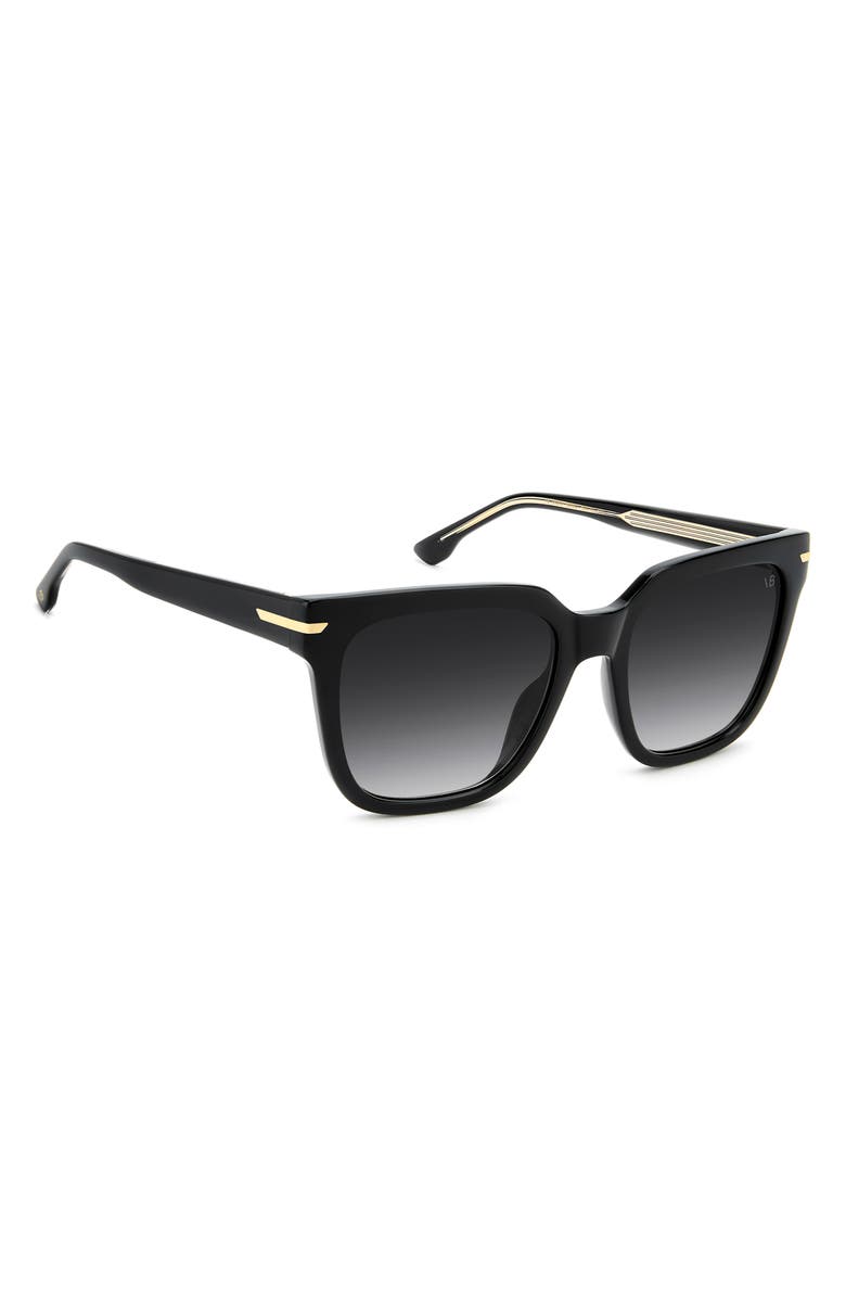 Victoria Beckham 53mm Square Sunglasses, Alternate, color, Black/ Dark Grey