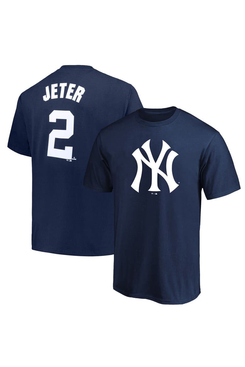 Men's Derek Jeter Navy New York Yankees Big & Tall Name & Number T-Shirt, Main, color, Navy