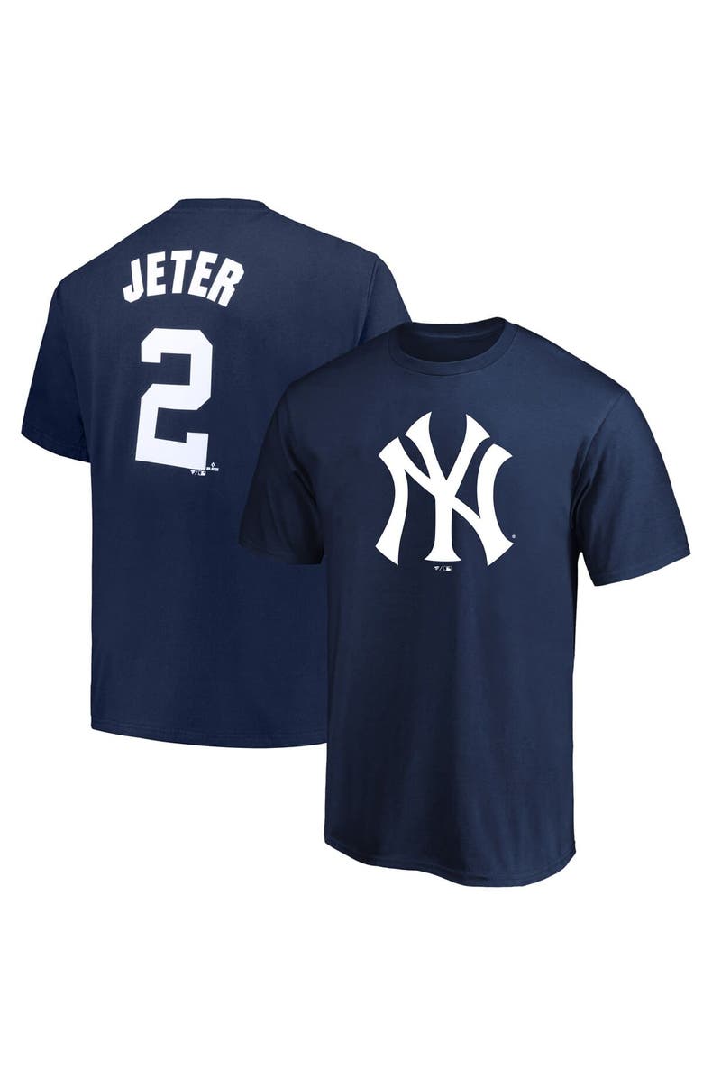 PROFILE Men's Derek Jeter Navy New York Yankees Big & Tall Name & Number T-Shirt, Main, color, Navy