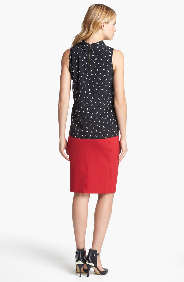 Olivia Moon Reverse Collar Sleeveless Blouse, Alternate, color, 