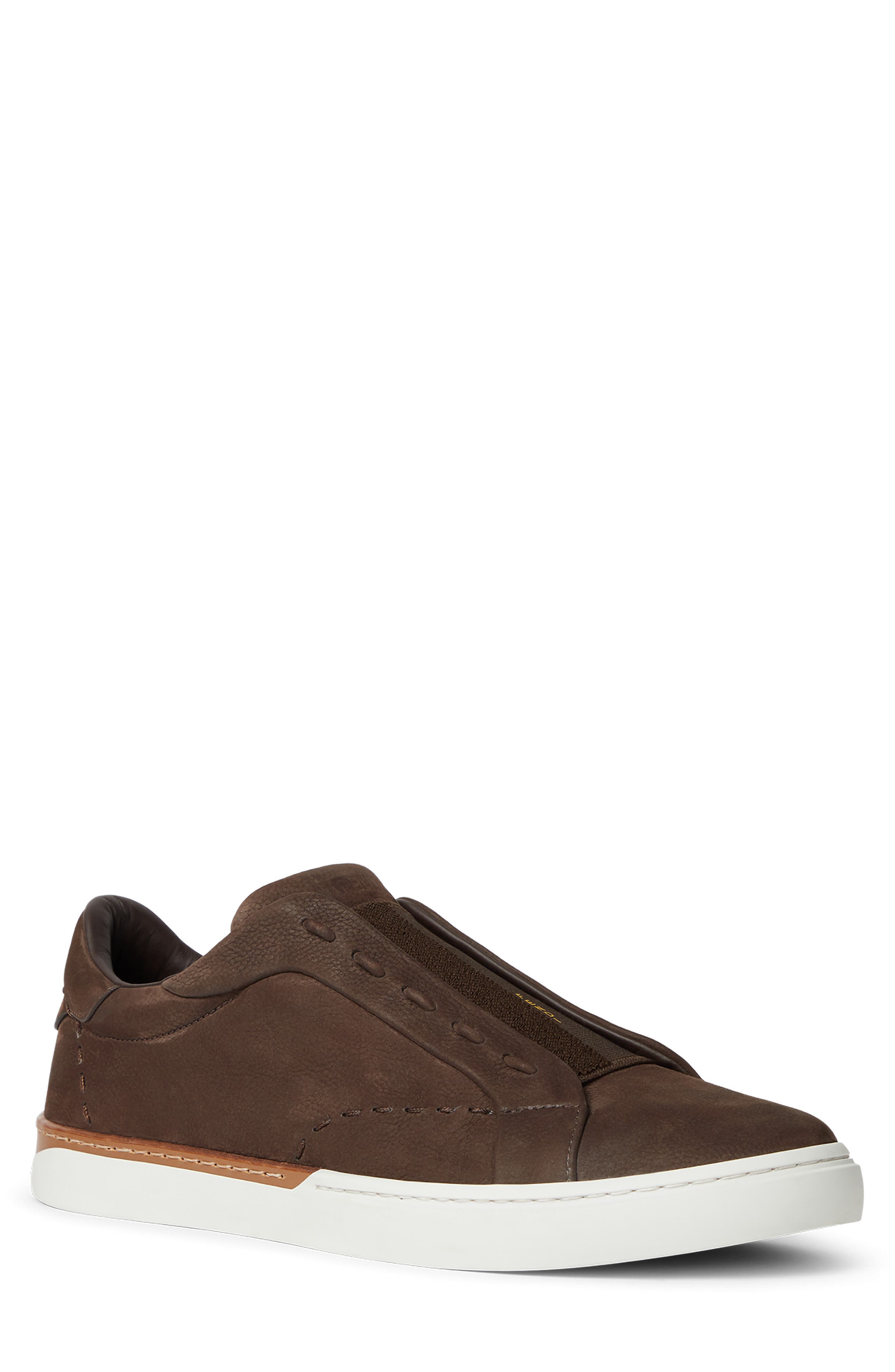 Fendi City Low Top Sneaker, Main, color, Brown