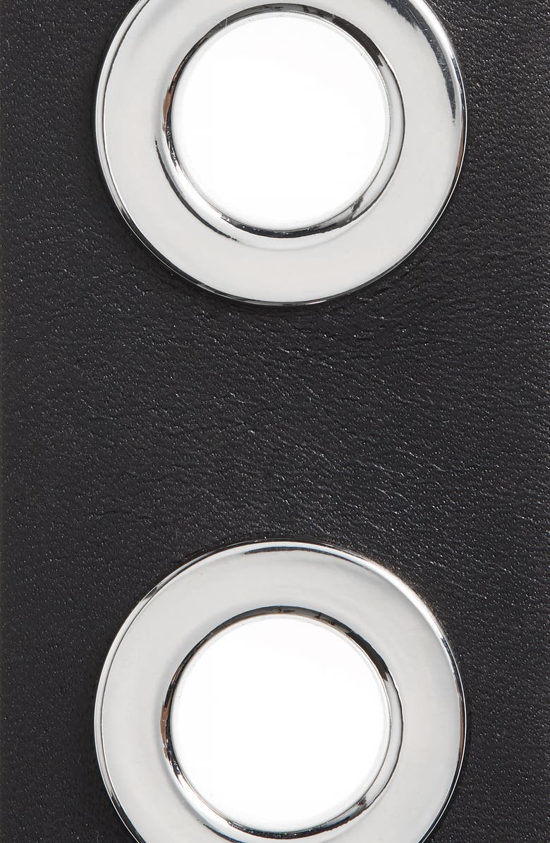 AllSaints Large Grommet Leather Belt, Alternate, color,