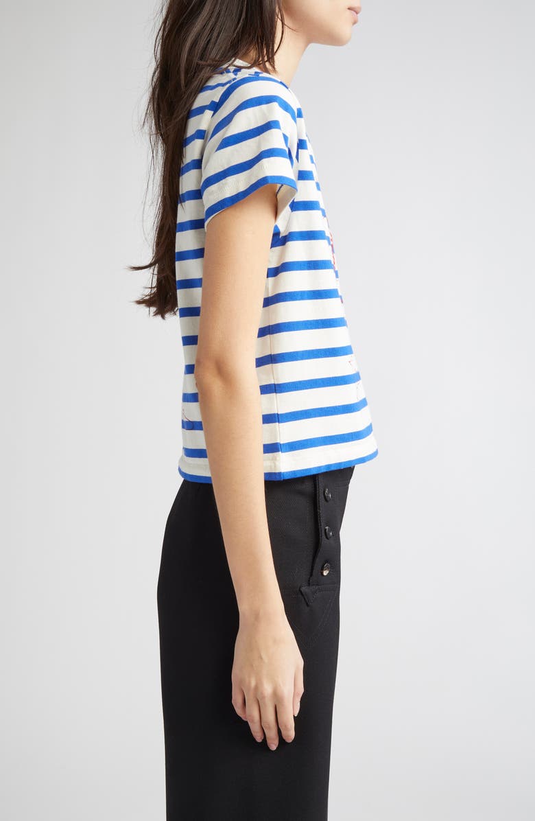 Bode Margate Sails Stripe T-Shirt, Alternate, color,