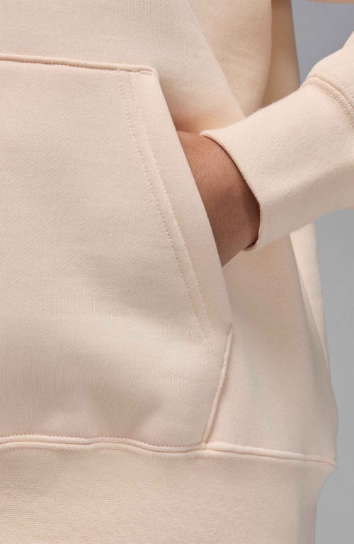 Jordan Women's Flight Fleece Satin-lined Pullover Hoodie In Guava Ice