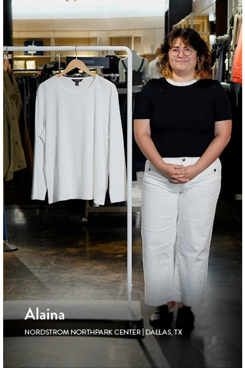 Long Sleeve Stretch Cotton Tee video
