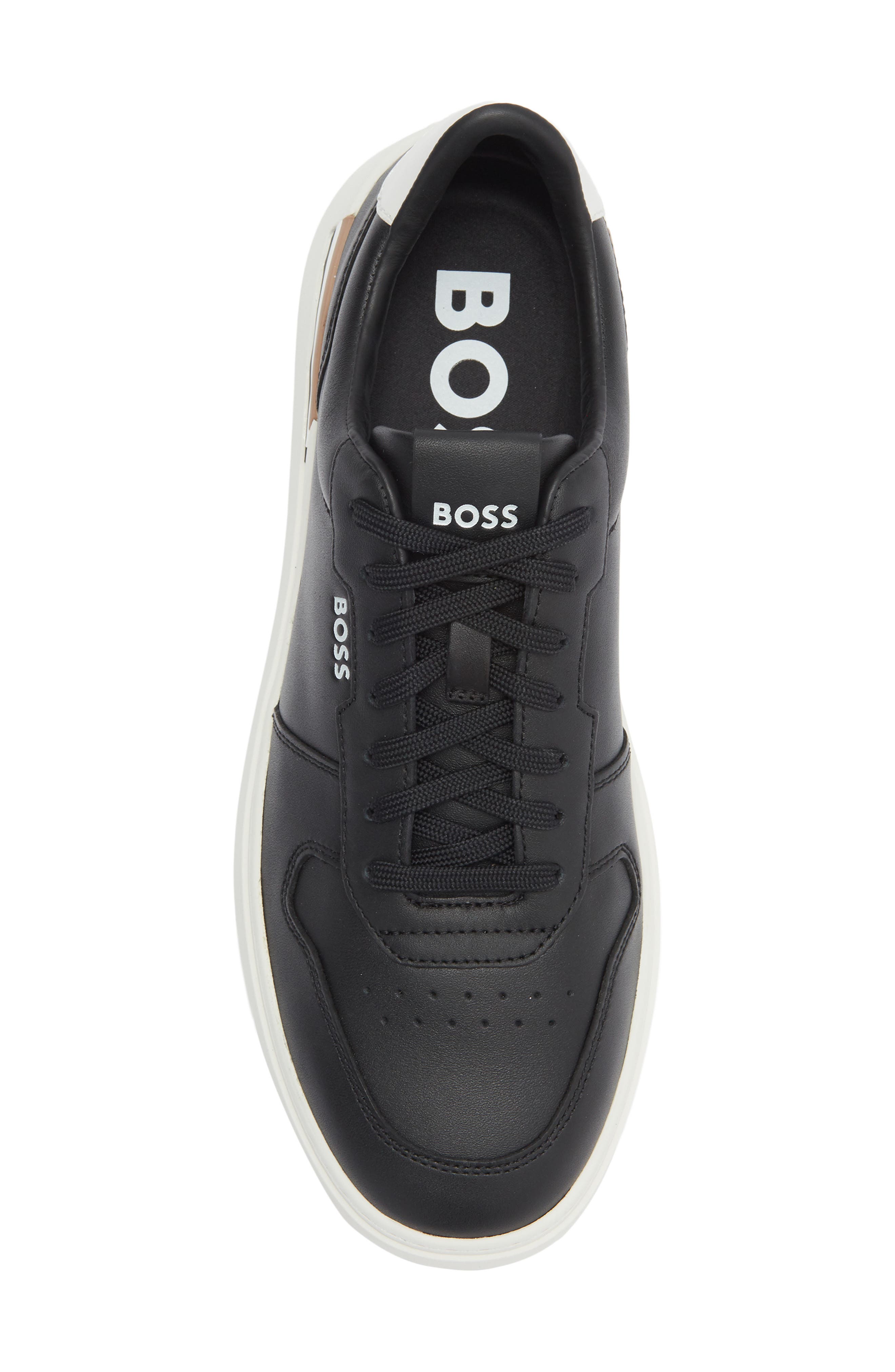 BOSS Clint Tenn Low Top Sneaker, Alternate, color, Black