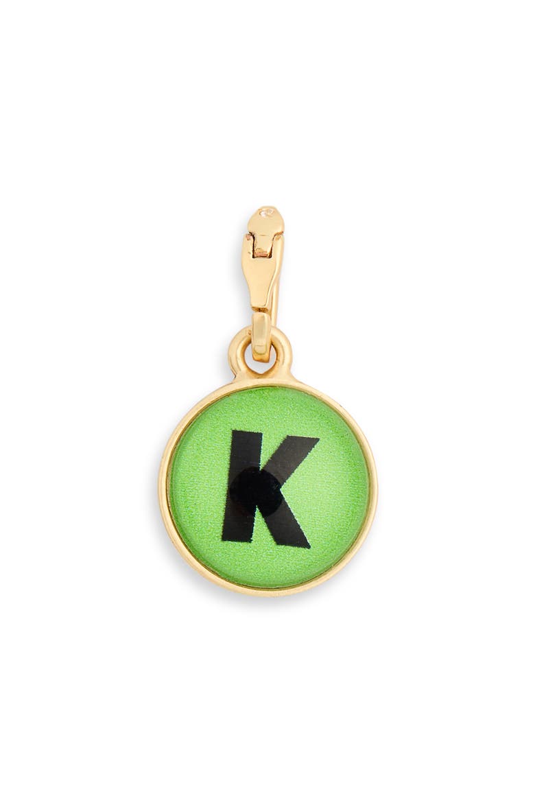 Alphabet Fob Bag Charm, Main, color, VINTAGE GOLD W/ MULTI K