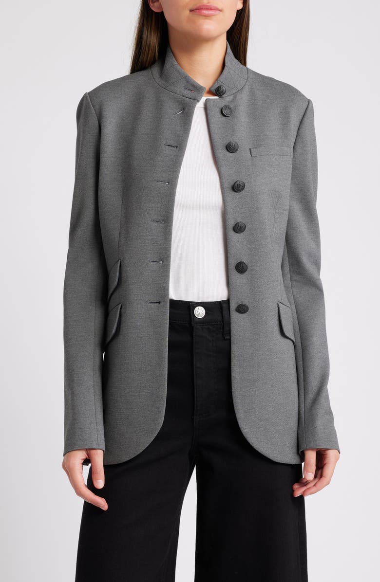 rag & bone Slade Long Ponte Knit Blazer, Main, color,