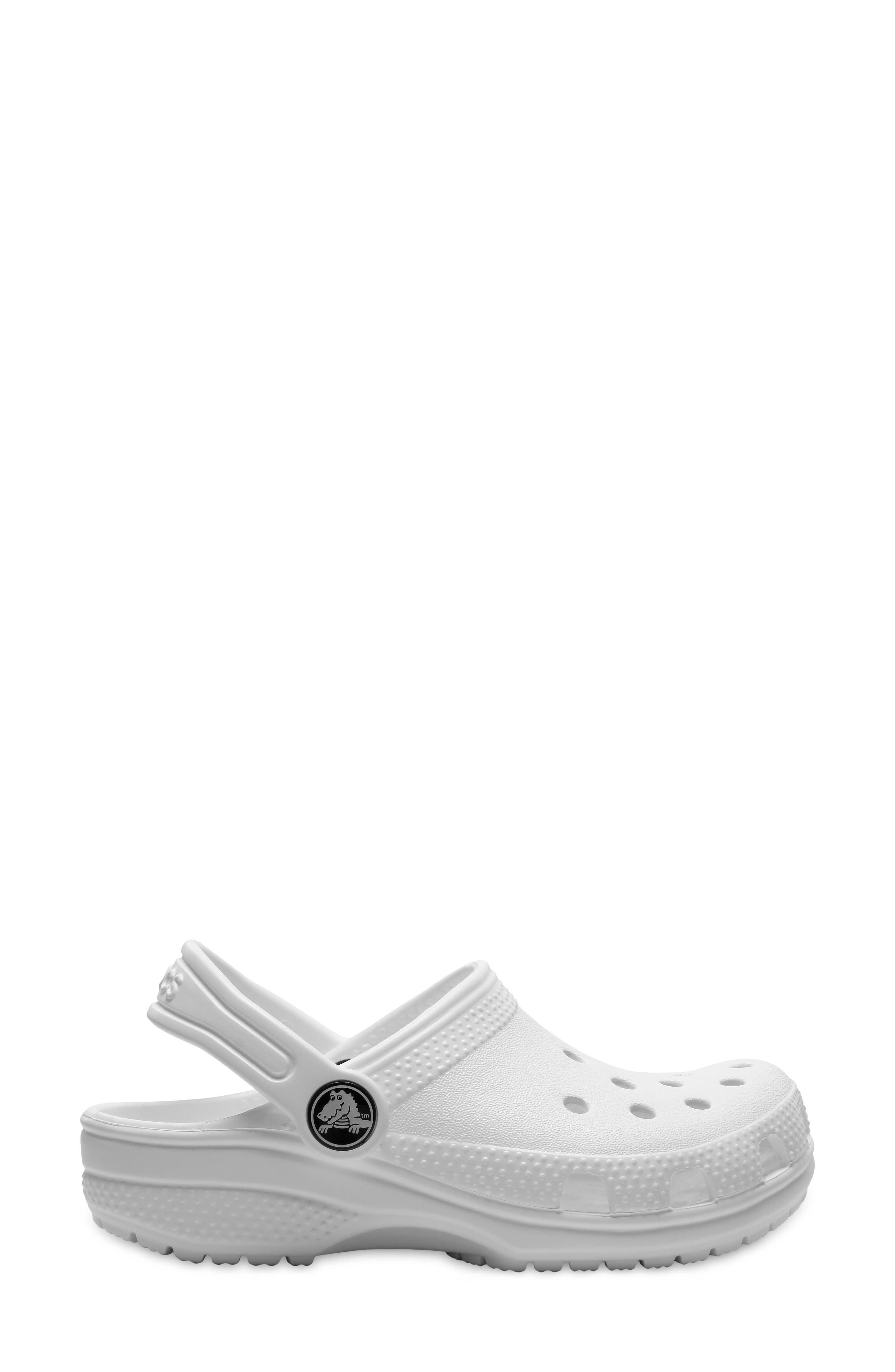 Kids' Classic Clog, Alternate, color, WHITE