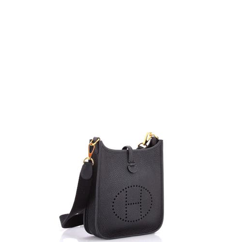 Pre-owned Hermes Hermes Evelyne Bag Gen Iii Clemence Tpm In Black