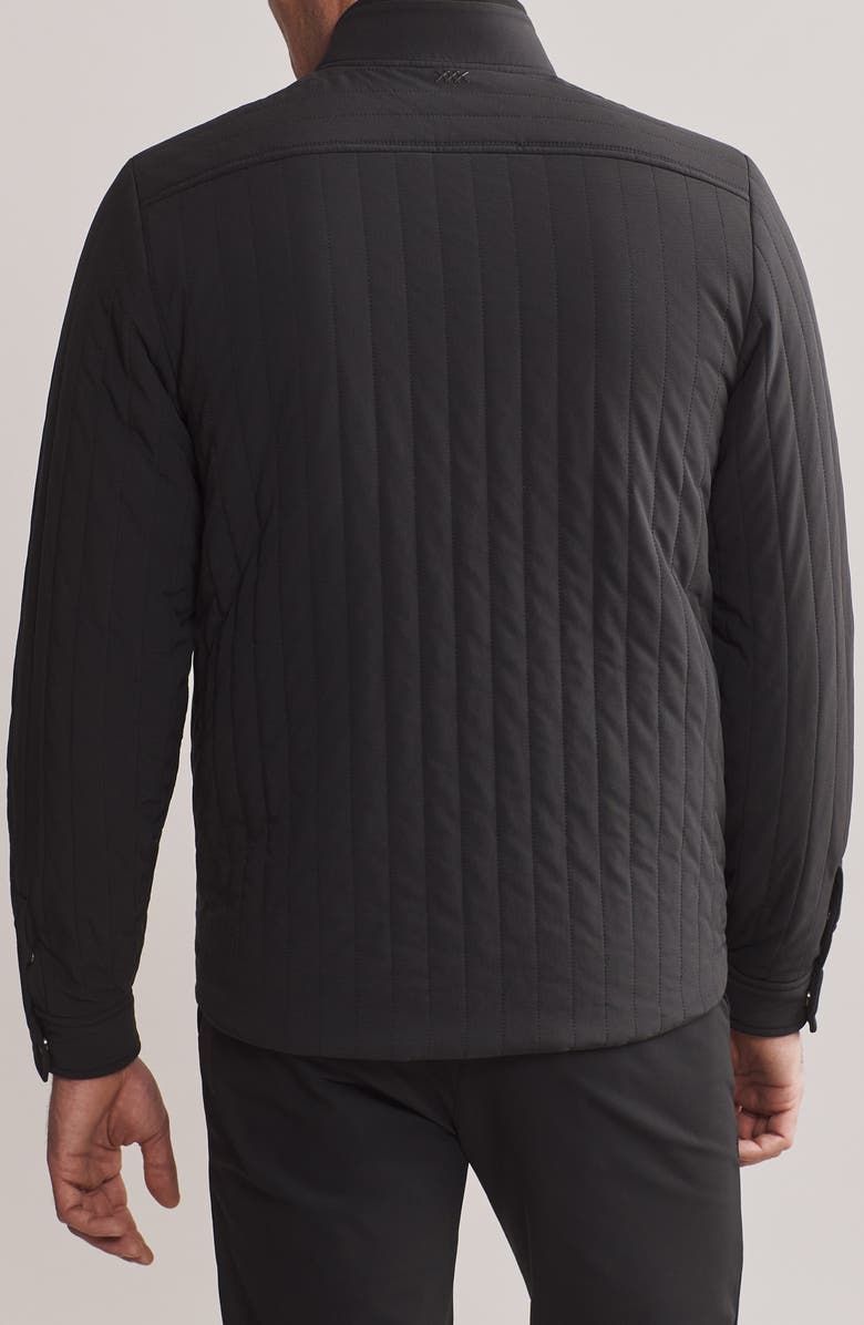 Rhone Skyline Quilted Jacket, Alternate, color, Black