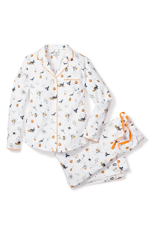 Petite Plume Trick Or Treat Cotton Pajamas In White