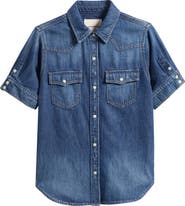 Lucky Brand Short Sleeve Denim Shirt