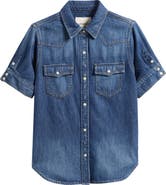 Lucky Brand Short Sleeve Denim Shirt