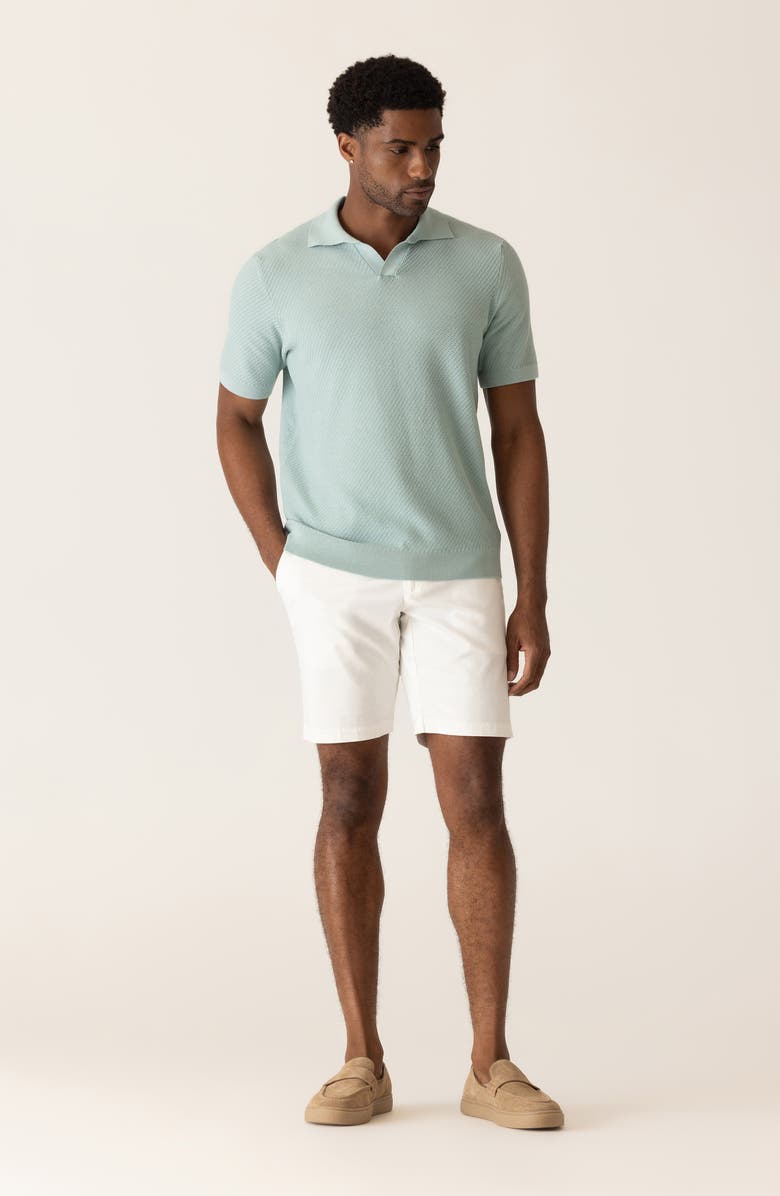 DEKE Modern Texture Knit Polo, Alternate, color, Palm