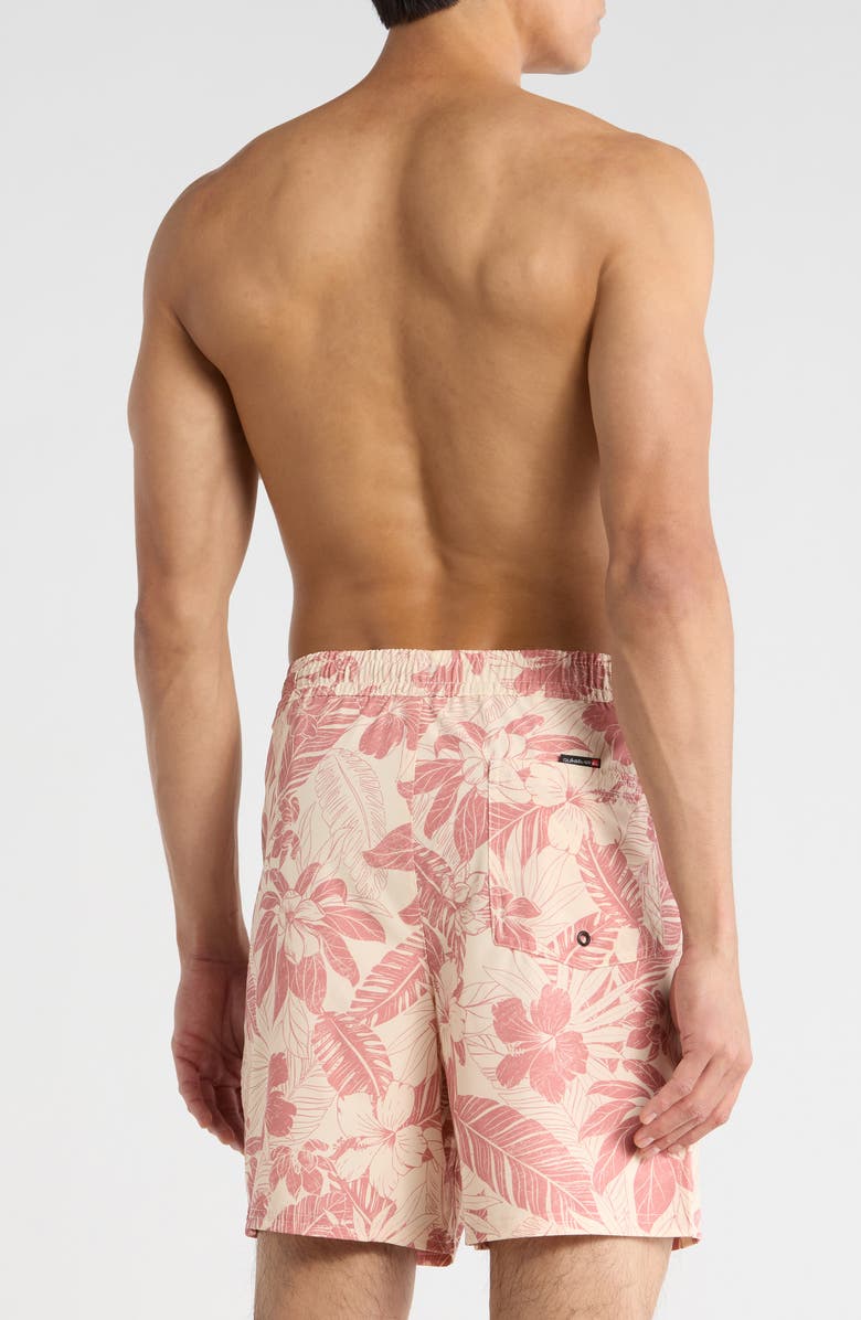 Quiksilver Wave Volley Swim Shorts, Alternate, color, White Swan