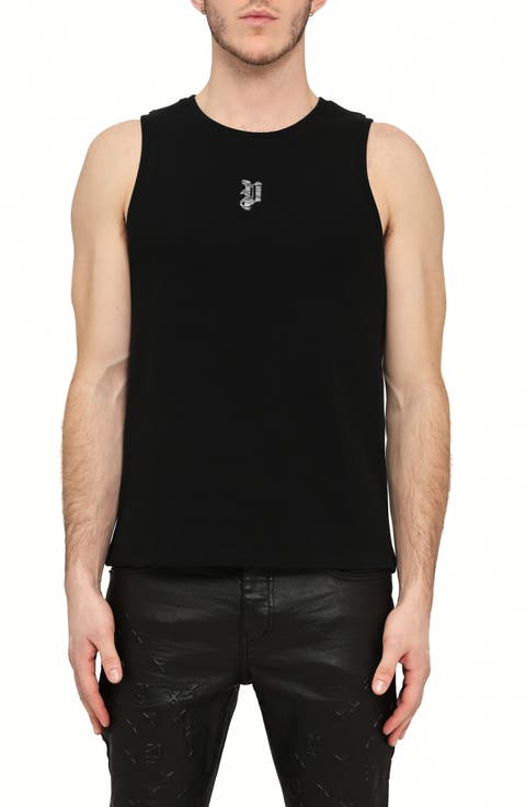Ribbed Stretch Cotton Tank