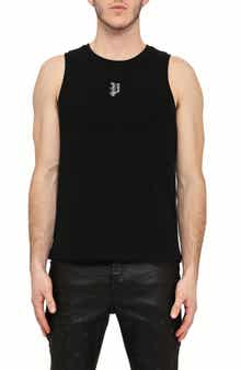 Ribbed Stretch Cotton Tank