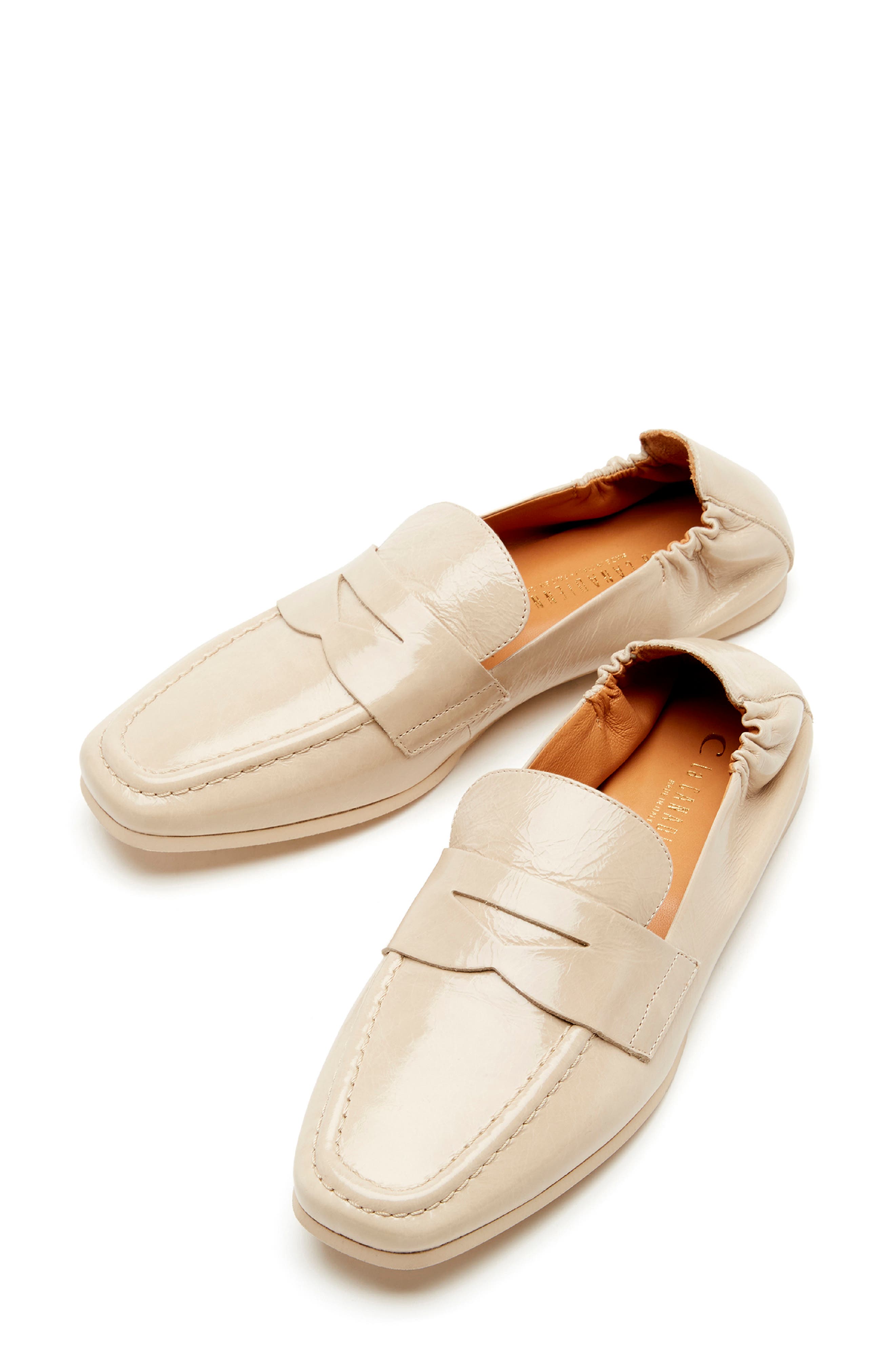 Kitson City Dry™ Penny Loafer, Alternate, color, BEIGE CRUSHED