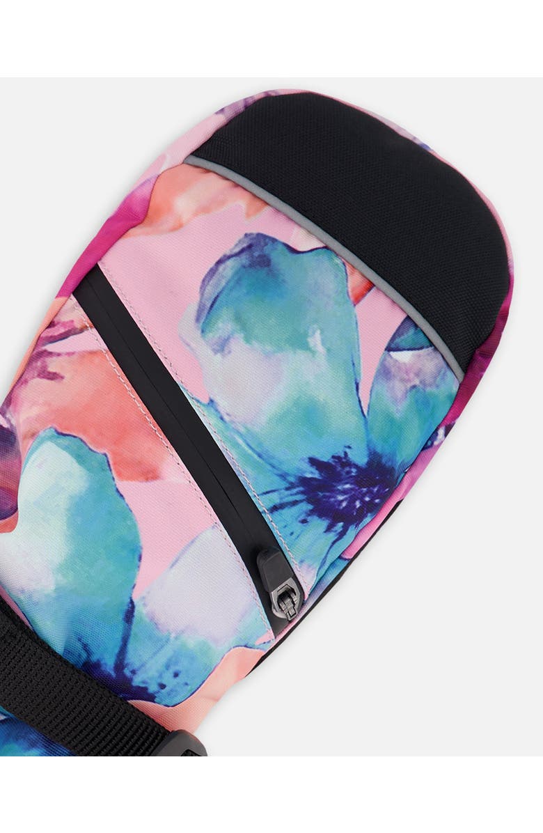 Deux par Deux Winter Mittens Teknik Watercolor Flower, Alternate, color,