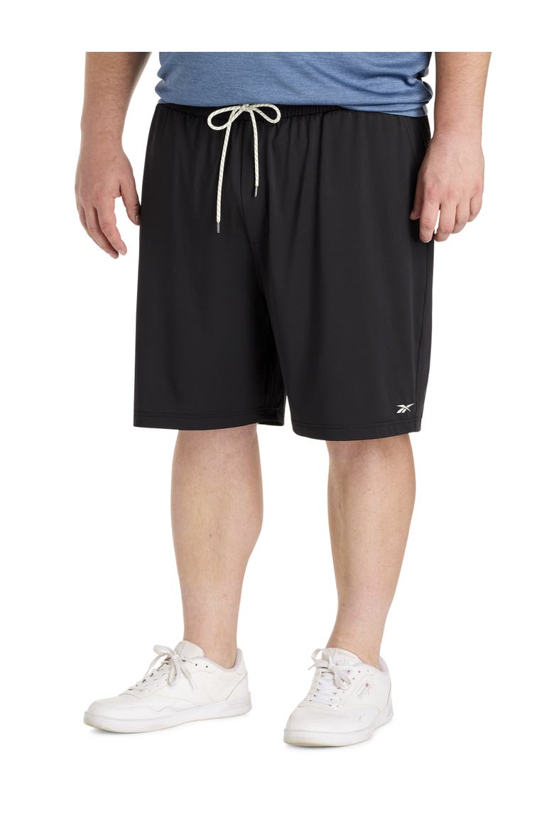 Big & Tall Performance Shorts, Main, color, BLACK SOLID