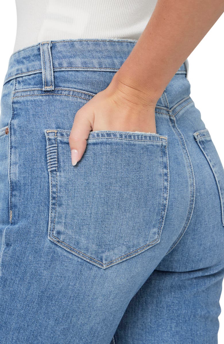 PAIGE Brigitte Cuffed High Waist Crop Jeans, Alternate, color, Viva