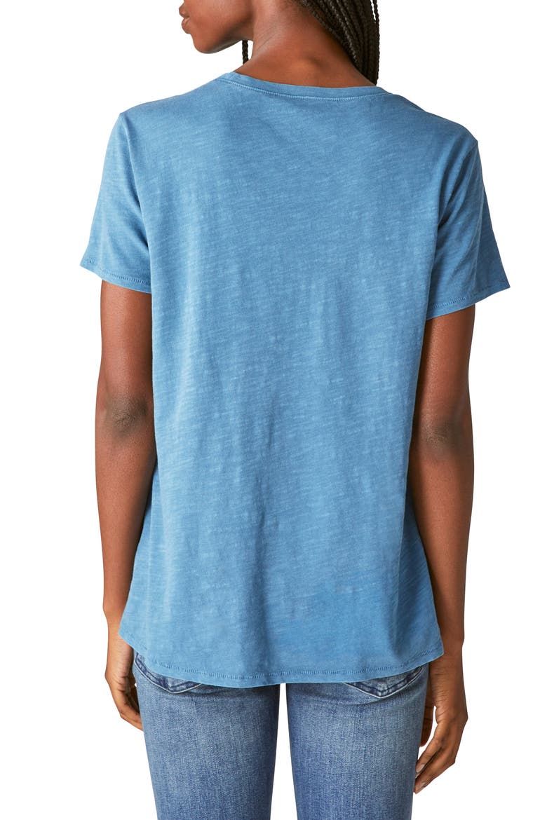 Classic Cotton Slub T-Shirt, Alternate, color, OIL BLUE