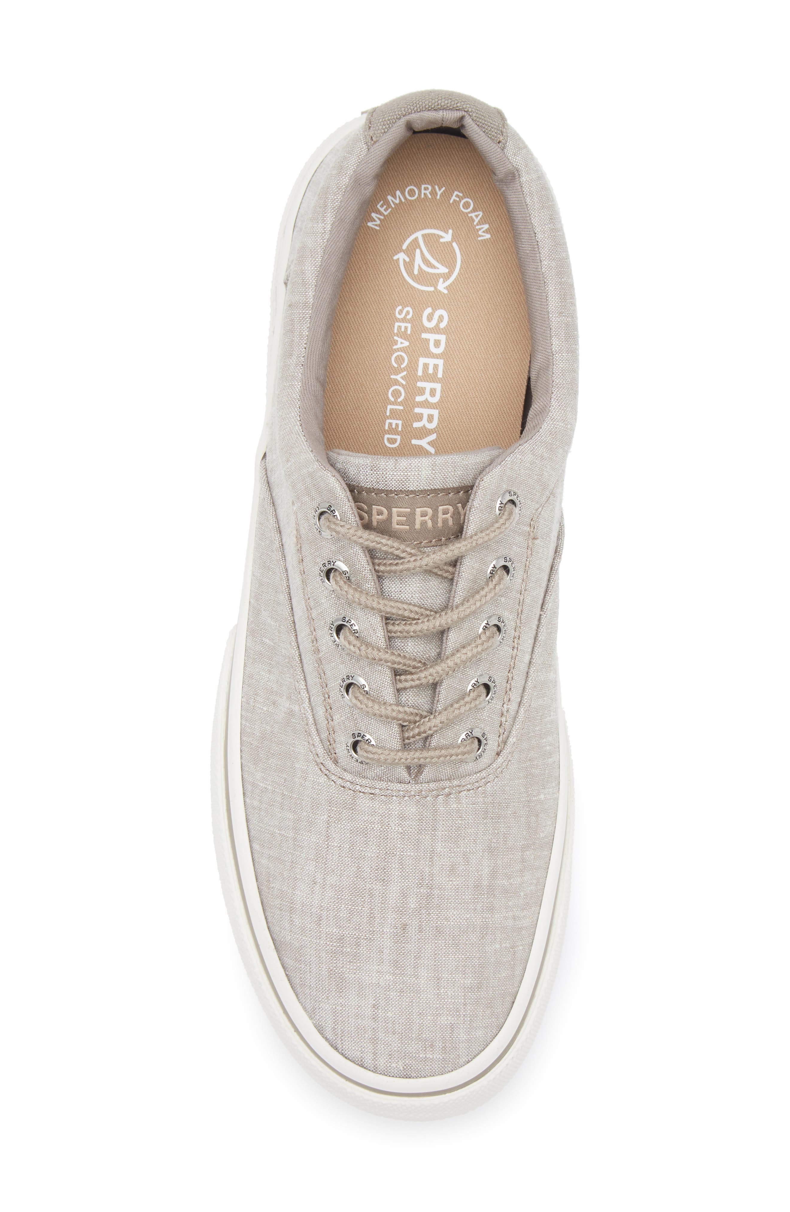 Sperry Halyard CVO Cotton Chambray Sneaker, Alternate, color, Chambray Grey
