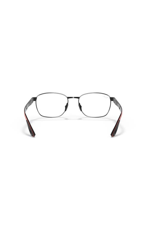 Ray Ban Ray-ban 54mm Rectangle Optical Glasses In Black
