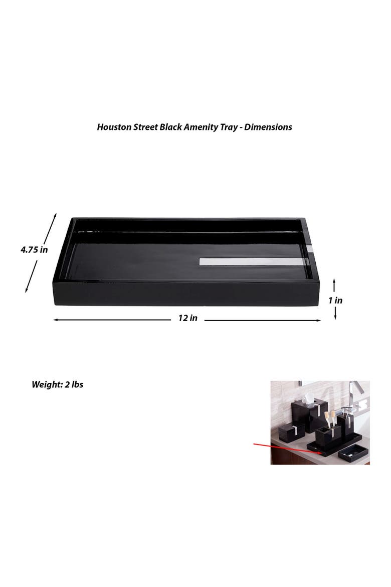 Houston Street Amenity Tray, Alternate, color, BLACK