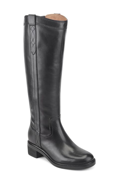 Derran Leather Knee High Boot