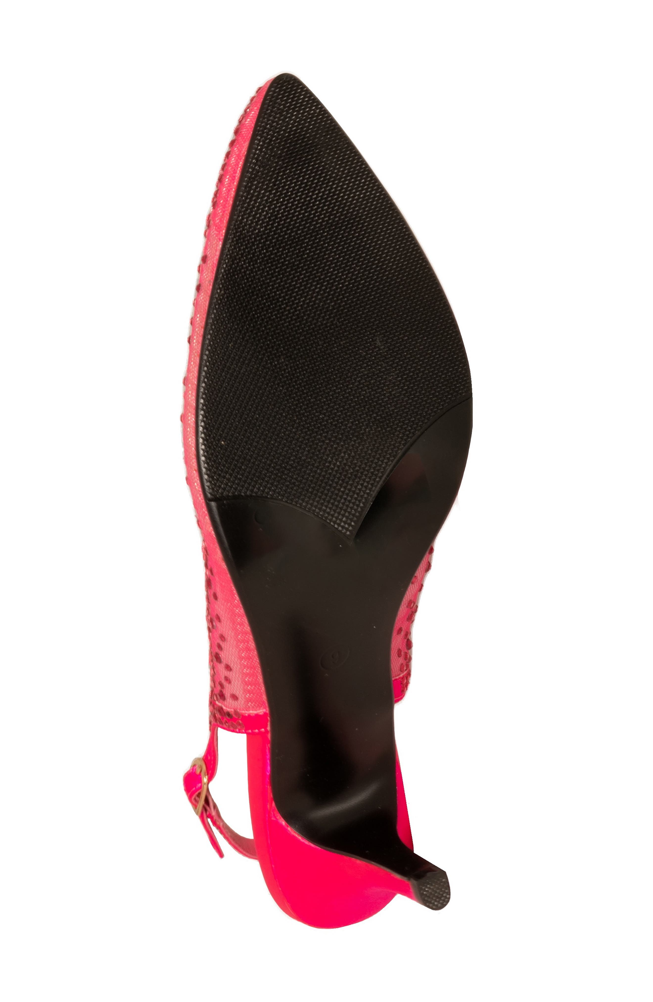 Lola Embellished Pointed Toe Slingback Pump, Alternate, color, FUSCHIA